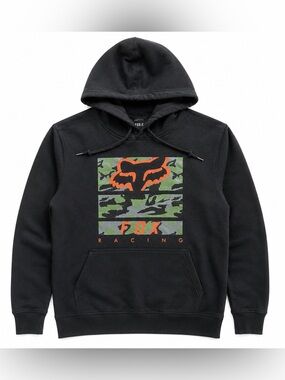 Fox Racing Camo Logo Pullover Hoodie – Large